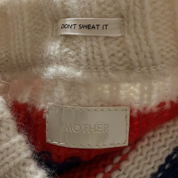 Mother Over the Board Striped Crew Neck Sweater size medium nautical - Picture 3 of 3